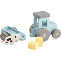 Done by Deer Tiny Farm Tractor Dotti Blue - Blue - ONE SIZE