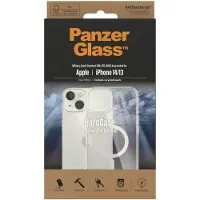 PanzerGlass iPhone 14 / 13 HardCase MagSafe D3O -suojakuori, Läpinäkyvä