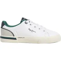 Pepe Jeans for boy. PBS300002 Trainers Kenton Campus white (34), Flat, Laces, Casual, children's fashion