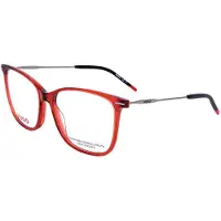 HUGO BOSS Hugo HG 1214 55/16/140 Punaiset asetaattiset silmälasit Naisille HG 1214