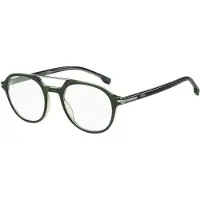 HUGO BOSS BOSS 1849 50/21/145 Vihreät harmaat Acetatikehykset MIEHILLE BOSS 1849