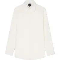 Armani Exchange for man. XM002319AF24533U0009 White cotton shirt (S), Casual, Classic, Long sleeve