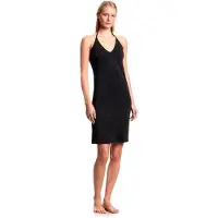 Emporio Armani for woman. EW004085_AF20255 Beach dress black (XL), Casual, Polyamide, Sleeveless / Straps
