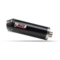 MIVV 2x1 Oval Black Con Tapa De Carbono Yamaha T-max 560 2025-26 Homologoitu Täydellinen Linjajärjestelmä