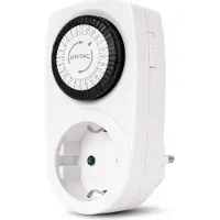 Entac EMT24-1E, 230 V, 16 A, Valkoinen, Musta, 3680 W, Muovi, Metalli, 45 mm