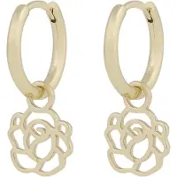 Sno of sweden Flora Rose Pendant Ring korvarenkaat