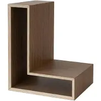 Maze L-shelf Seinähylly - Seinähyllyt Pähkinäpuuviilu Saksanpähkinä - 305338
