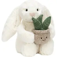 Jellycat Pehmolelu - Cream Bunny Kasvin kanssa - - OneSize - Pehmolelut