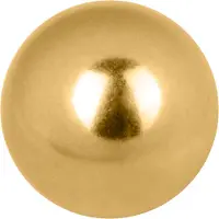 Wildcat Standard Threaded Ball - Sisäkierteinen Pallo - Kultainen metalli, 4,0 mm, 1,6 mm