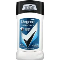 Degree Men UltraClear Antiperspirant Deodorant Fresh 72 tunnin hikoilua ja hajua suojaava antiperspirantti miehille MotionSense Technologylla 2,7 oz