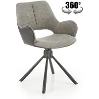 Halmar 2 tuolin sarja K494, harmaa/musta