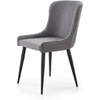 XL mobler 2 tuolin sarja K333, harmaa/musta