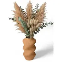 Simiu SCRUNCHED - Vase - 21cm - Caramel