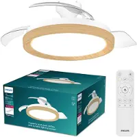 Philips Bliss DC Fan ceiling 28W+35W TW Wood