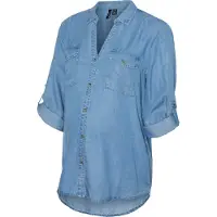 Vero moda Maternity Vmmbree 7/8 Sleeve Loose Shirt Ga - Blue - XS