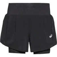 Asics Women's Road 2-N-1 3.5in Short Performance Black/Performance Black L