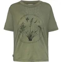 Icebreaker W Mer 150 Tech Lite Ss Crop T Seed Stor - Khaki green - M