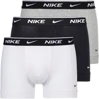 Nike Underwear Bokserishortsit meleerattu harmaa / musta / valkoinen