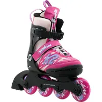 K2 Lumi Pro, rullaluistimet, junior, pinkki/sininen