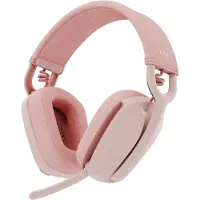 Logitech Zone Vibe 100, langattomat kuulokkeet mikrofonilla, roosa
