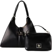 U.S. POLO ASSN. Olkalaukku kulta / musta