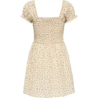ONLY Kogeril Ss Smock Dress Wvn - Beige - 158