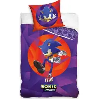 Carbotex Sonic the Hedgehog Violetti vuodevaatesetti 140×200cm, 70×90 cm, 70×90 cm.