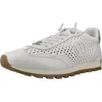 Carmela for woman. 16311301-BLANCO Leather Sneakers 163113 white (37), Flat, Laces, Casual