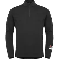 Gridarmor Men's Merino Undertøy Zip Top Black Beauty Kerrasto yläosat L