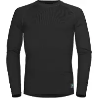 Hellner Men's Wool Warm Base Layer Long Sleeve Black Beauty Kerrasto yläosat XL