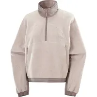 Salomon Women's Chroma Fleece Crop Half Zip Etherea / Iron Välikerrospuserot L