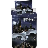 Jerry Fabrics Harry Potter "Tylypahkan yö" Lasten Vuodevaatesetti 140x200 – 2 osaa, Mikrokuitu