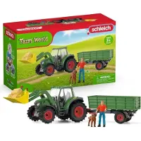 Schleich Maailman Maatila Traktori Perävaunulla Nukke