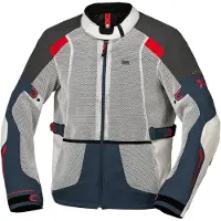 IXS Tourster-Bigair 1.0 Tekstiilitakki Harmaa/Sininen/Punainen Miehet, size 3XL