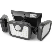 Entac Wandlampe outdoor mit PIR & Solarfunktion 3fach (ESL3H-SMD)