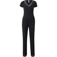 Hunkemoller Pj Ss Pant Jersey Modal Nana - Black - XS
