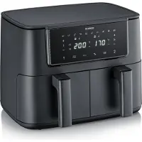 Severin FryLight Dual FR 2463, 8 l, 2600 W, airfryer, musta