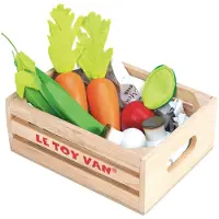Le Toy Van Lelu - Lelupakettiauto - Kasvissadoni - Kauppias- ja keittiökokoelma