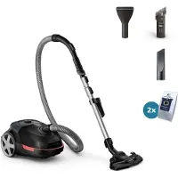Philips Dunkdammsugare med påse - - XD5123/10 - 900 W - 4 L - Svart