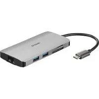 D-Link 8-in-1 USB-C Hub with HDMI/Ethernet/Card Reader/Power Delivery