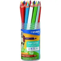 Lyra Super Ferby Lacquered Plastic Tube 18 pcs