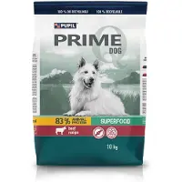 PUPIL Prime -koiranruoka, runsaasti naudanlihaa ja vihanneksia, 10 kg