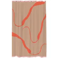 Mette Ditmer Nova Arte suihkuverho 150x200 cm Latte-orange