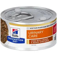 Hill's Pet Nutrition Hill's Diet Cat c/d Urinary Stress Stew Chicken&Vegetables 82g