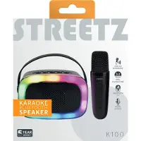 STREETZ K100 Karaoke Speaker with microphone, 5W, black