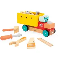 Janod Brico'Kids Pull Along DIY Kuorma-auto 14 Osaa