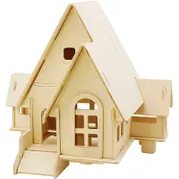 Creativ Company 3D-Palapeli, talo ramppeineen, koko 22,5x17,5x20,5, 1 kpl