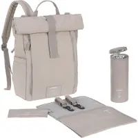 Lassig Rolltop Hoitolaukku Reppu, Taupe