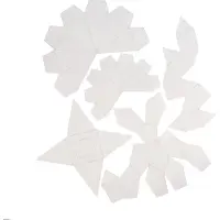 Creativ Company Muottiarkit, geometriset muodot, Kork. 6-13 cm, kuulto, 5 kpl/ 1 pkt