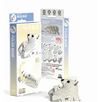 Fat Brain Toys Kolmiulotteinen koottava pahvihahmo Jääkarhu